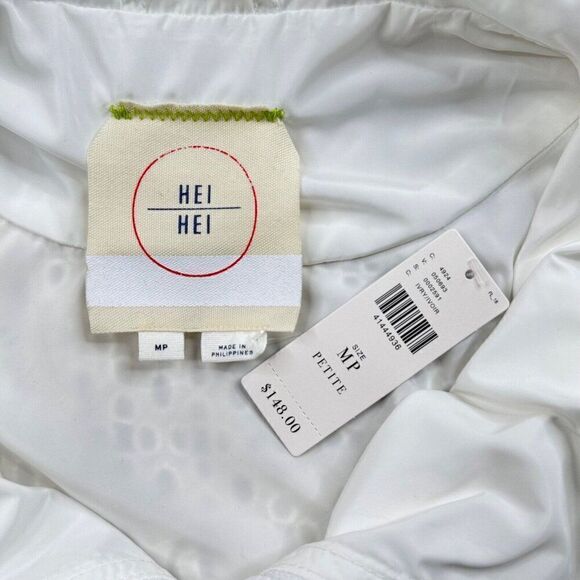 Anthropologie Hei Hei Eyelet Swing Windbreaker Jacket Medium Petite NEW - Picture 5 of 13